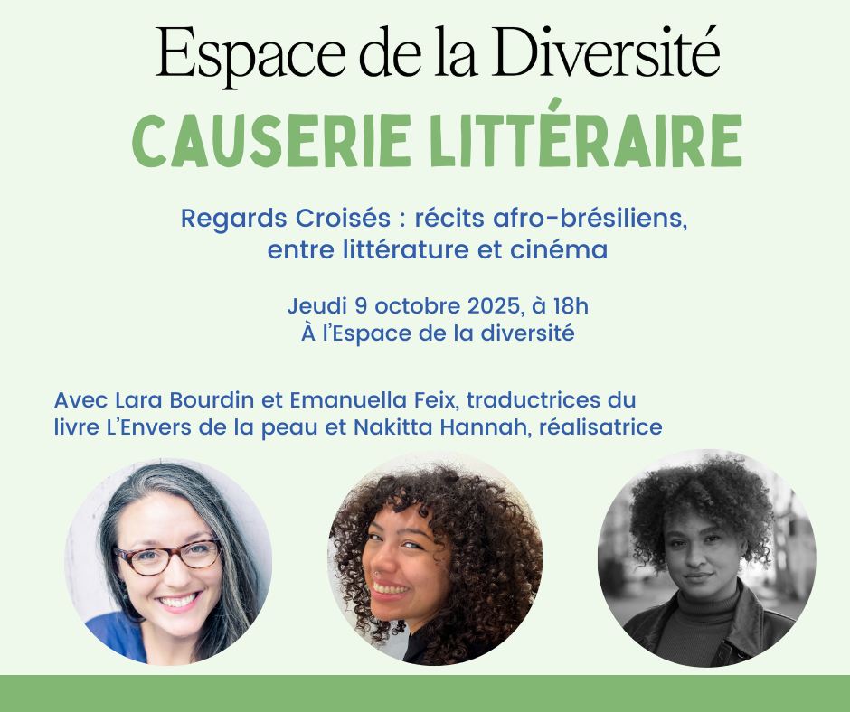 Talk | Crossed Perspectives: Afro-Brazilian stories, between literature and cinema